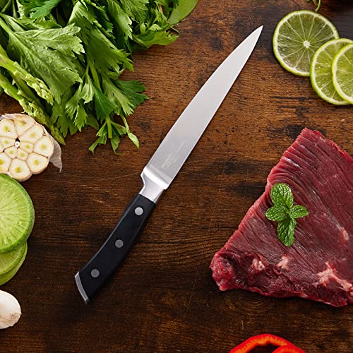 Oaksware 5.5-Inch Kitchen Utility Knife, German Stainless Steel, Full Tang, Paring Knife Kitchen Knife Chef Knife For Cutting, Peeling, Slicing Fruit, Vegetables, Bread And Meat #TOP5