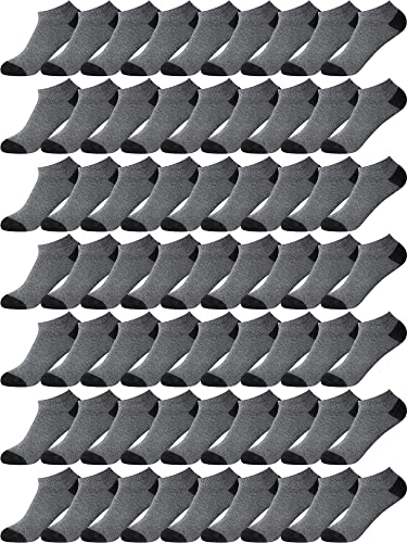 Image of Foaincore 60 Pairs Ankle Socks Bulk for Men Women, Low Cut Breathable Cushioned Athletic Running No Show Socks Multipack