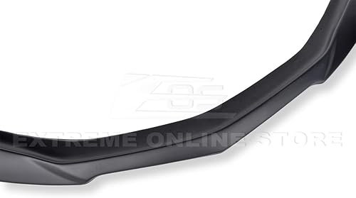 Miniatura 4 de Repuesto para Chevrolet Camaro SS 2016 actual | ZL1 estilo ABS plástico negro mate divisor de labio delantero faldas laterales y alerón trasero kit