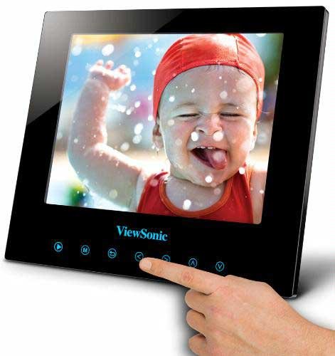 ViewSonic DPG807BK 8-Inch 512 MB SwifTouch Multimedia Digital Photo Frame