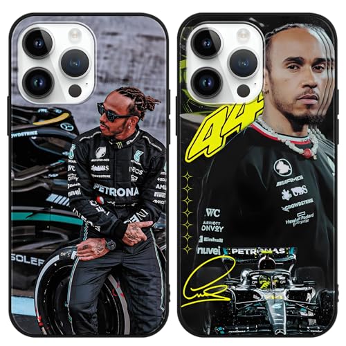 TBNMBGY 2 Pezzi Custodia per iPhone 11 6.1', Morbido TPU Silicone Antiurto Case, F1 Formula 1 Star Cool Estetica Disegni Pattern Bumper Flessibile Protettiva Cover, Moda