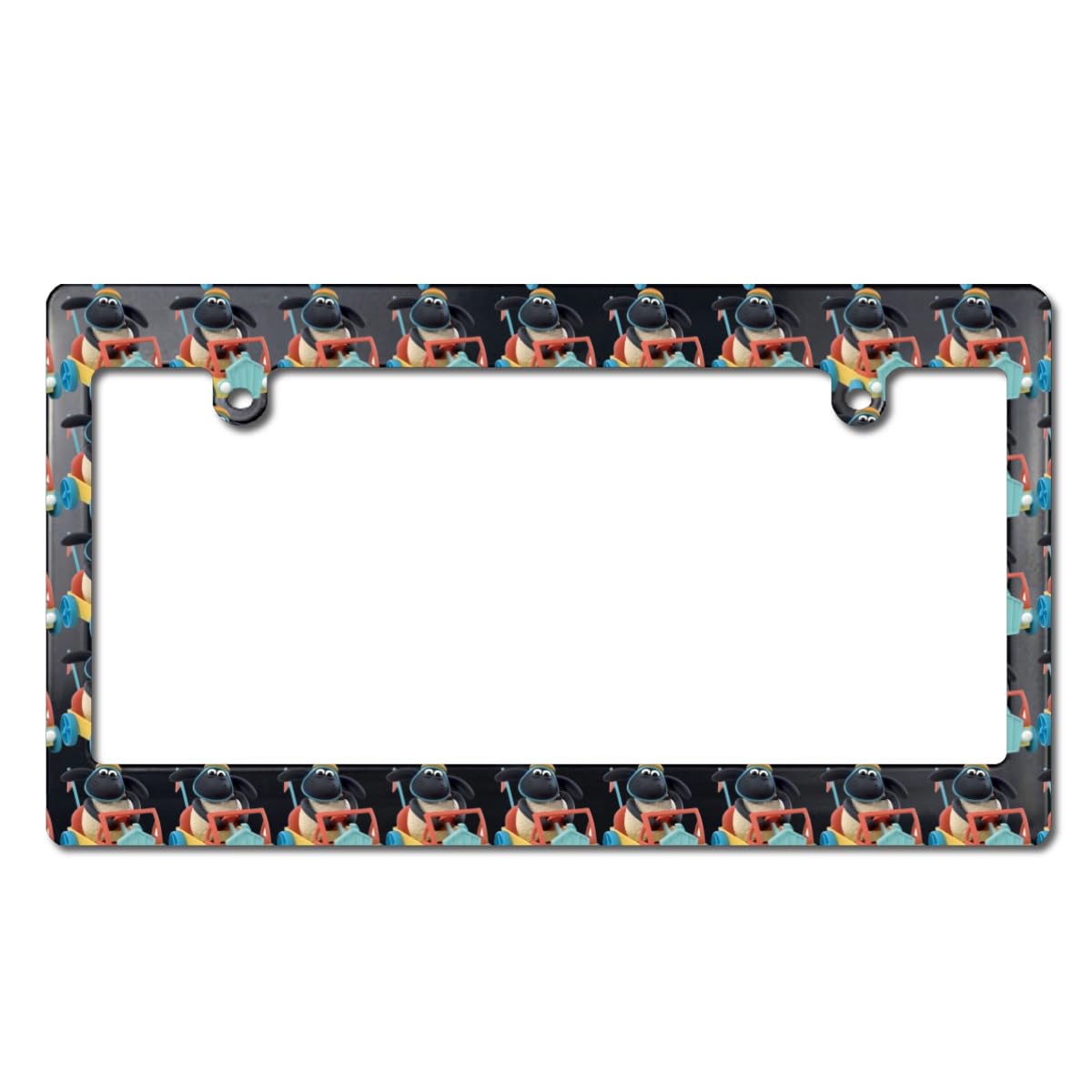 Amazon.co.jp: ひつじのショーン 羊 ナンバーフレーム 前後2枚セット