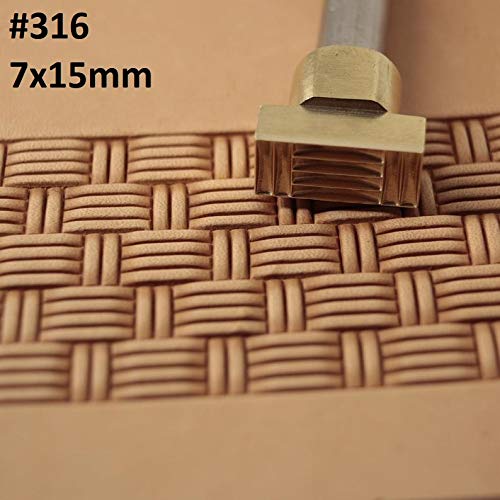 Stamp Tool Leather Crafting Crafts Brass Stamping Basket Weave #316