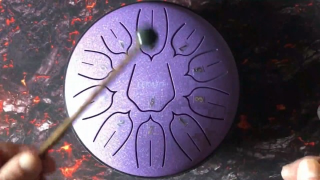 Steel Tongue Drum 6 Pollici 11 Toni - Tamburo Meditativo In Acciaio | Con Borsa E Bacchette - Foto 6