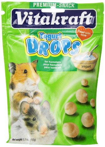 Vitakraft Hamster Drops With Yogurt Treat, 5.3 Ounce Pouch