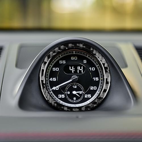 Real Premium Carbon Fiber Compatible with Paramera Panamera 2010 2011 2012 2013 2014 2015 2016 Accessories Car Ornamentation Ring Cover Sticker Decal Auto Interior Trim