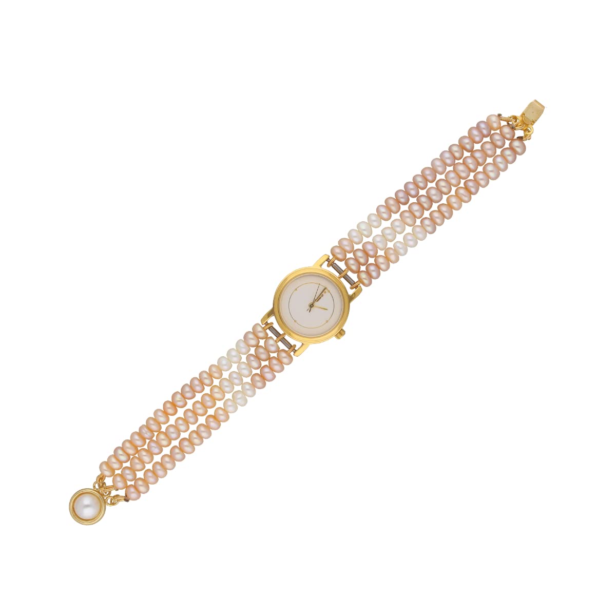 Sri Jagdamba Pearls Waheeda 3 Lines Pearl Wrist Watch (B0B3JK1MTX) Amazon Price History, Amazon Price Tracker