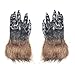 XGOPTS - Guanti da lupo mannaro per Halloween, guanti in peluche a forma di lupo mannaro e lupo mannaro per Halloween, per adulti e bambini