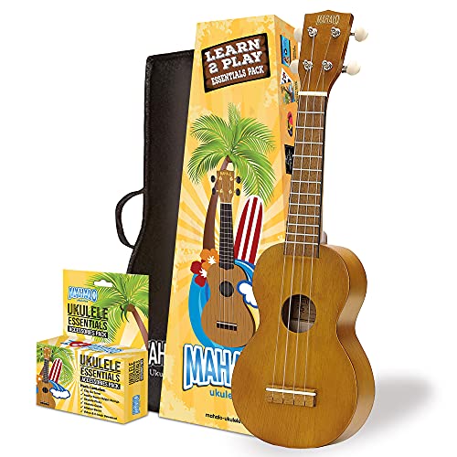 Image of Mahalo Kahiko Series Soprano Ukulele Trans. Brown with Essential Pack MK1 TBRK