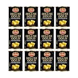 DEL MONTE DELUXE GOLD Pineapple Chunks in 100% Pineapple Juice, Canned Fruit, 12 Pack, 20 oz Can