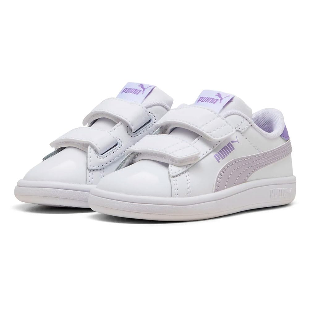 PUMA Baskets à Fermeture Facile en Cuir Smash 3.0 Enfant