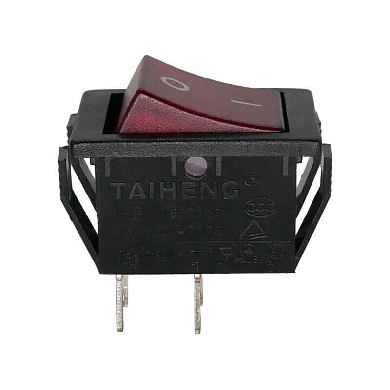 1PC Fit for TAIHENG TH3 T85 T120 4 Pin 2 Position 15A 250V Rocker Switch with Red Lamp