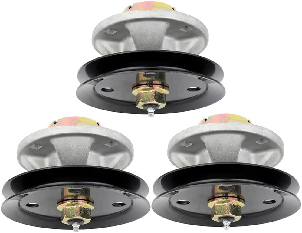 ECCPP 3 pack Mower Spindles fit for JOHN DEERE: AM115720, AM116065, AM121229, AM121342, for MTD for CUB CADET for TROY-BILT: 7-03171, B1JD40, for OREGON: 82-333, for ROTARY: 11278, for STENS: 285-109