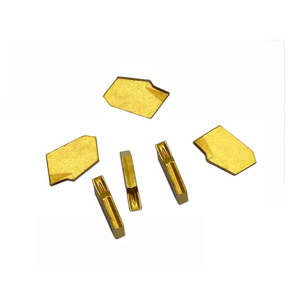 Outil à rainurer et à fente, support de burin 5/8" à tige ZQ1616R-2/3 avec 10 embouts rotatifs en carbure de tungstène SP200/300 (porte-outils à tige 5/8" avec inserts SP200)