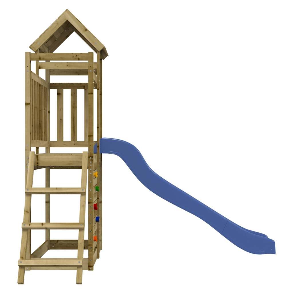 Parque Infantil De Madera De Pino Para Exterior Con Tobogán, Columpio Y Arena – Diversión Asegurada En El Jardín