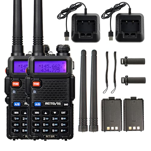 Retevis RT5R Funkgeräte, Jagd Funkgerät, Dual Band Amateurfunk, Typce-C,...