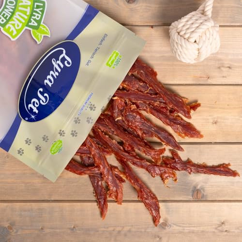 Lyra Pet® 5 kg Entenbrust | Kausnack von der Ente | Leckerli für alle Hunde | Proteinreicher Kaugenuss | Idealer Belohnungs- und Trainingssnack | Hundefutter im wiederverschließbaren Beutel
