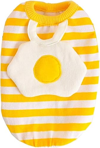 Miniatura 1 de Balacoo Chaleco de huevo a rayas, chaleco para exteriores, disfraz de huevo, chaleco para mascotas, chaleco con patrón de huevo, ropa para mascotas,