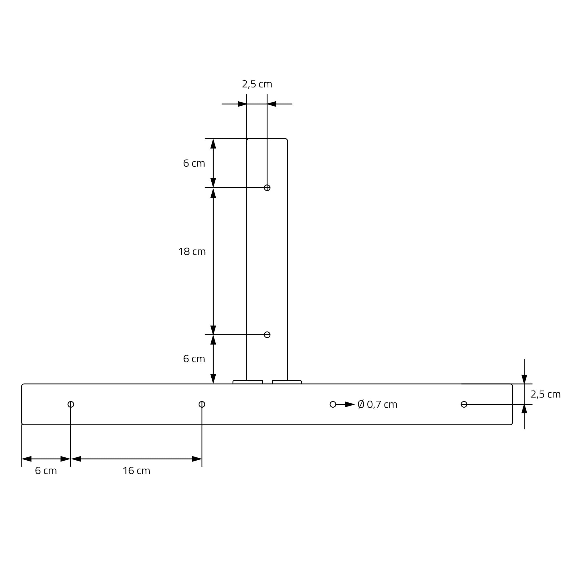 ML-Design Set 2X Base de Mesa en T 60 x 72 cm Soporte Negro Mate de Metal Acero Recubierto de Polvo Bastidor para Escritorio Pata para Consola Sostén para Tablero Pie Armazón Diseño Industrial