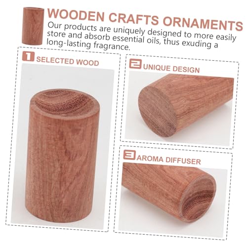 Incensario de madera elegante DECHOUS 4 piezas miniatura 7