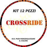 mavic crossride 29 posteriore Design esclusivo Ecoshirt KV-543H-ZXHK - Adesivi per cerchione Mavic Crossride Am15 A Adesivi Decal Aufkleber MTB Stickers Bike, Arancione 26\