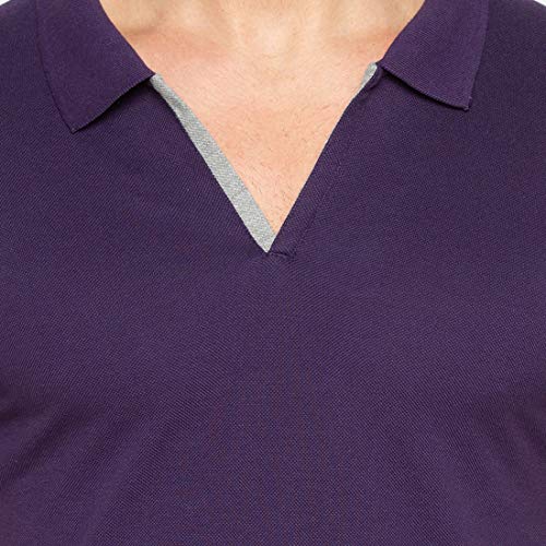 Image of Status Quo Men's Polo T-Shirt | Rich Cotton Blend | Slim Fit | All Day Comfort | Contrast Inner Placket | Polo Collar