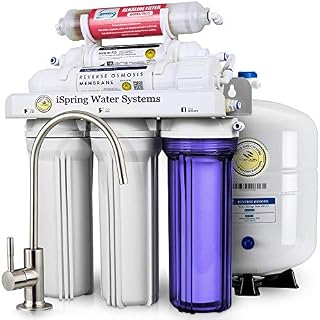 iSpring 6-Stage Water Filter System with Alkaline Remineralization-RCC7AK(Renewed)