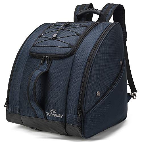 TurnWay Ski/Snowboard Boot Bag/Skating Bag | Store Gear, Jacket, Helmet, Goggles, Gloves & Accessories | Travel with Waterproof Exterior & Bottom, Venting & Grommets for Snow Drainage