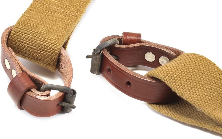 World War Supply Russian 91/30 Mosin Nagant Rifle Sling Dated 1943 Dark Khaki