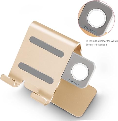 Miniatura 5 de Tranesca Soporte de carga 2 en 1 compatible con Apple Watch Series Ultra2Ultra987654321SE (1.496 in1.575 in1.614 in1.654 in1.732 in1.772 in1.929 in)
