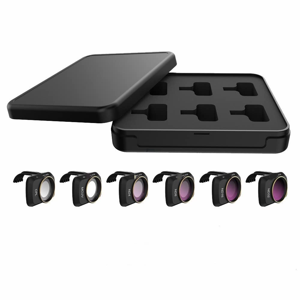Para DJI Mavic MINI 1/2 Drone Lens Filtros Mix Set UV ND CPL 4/8/16/32 NDPL Lente de cámara Sunhood Protector Accesorios Drone Accesorios (Color: Mezcla 6 en 1)