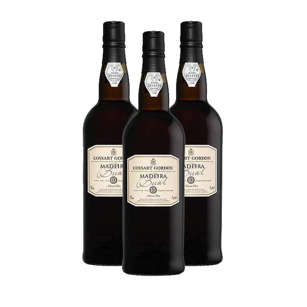 Madeirawein Cossart Gordon Bual 10 Years - Dessertwein - 3 Flaschen