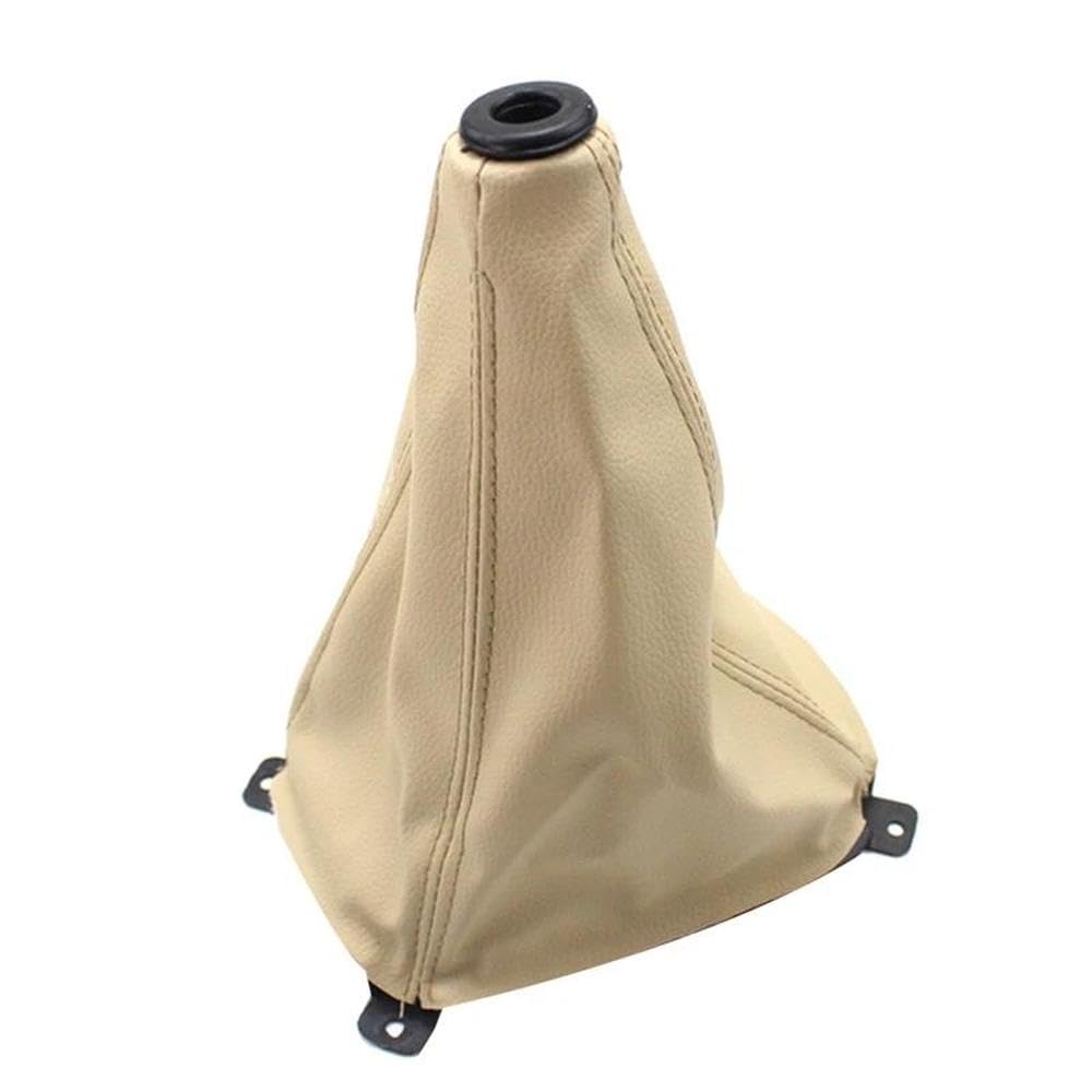 Hyasdbwe Beige Car Pu Leather Manual Gear Shift Lever Dust Cover For Kia Sportage 2008 2009 2010 2011 2012 Gear Shifter Parts(Beige)