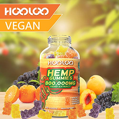 HOOLOO Hemp Gummies, 800,000mg Fruity Gummy Bear Hemp Extract, Vegan, Made in USA - Image 3