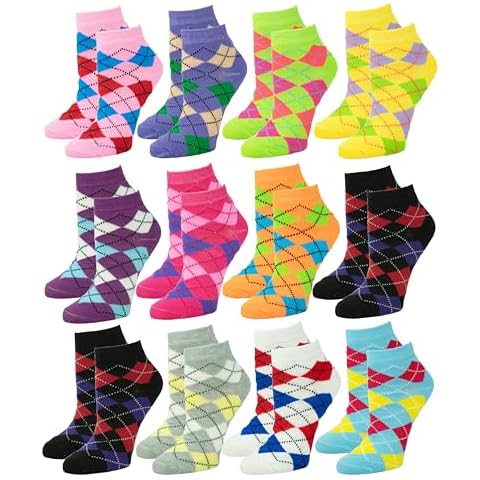 Gelante 12-Pair Women's Lightweight Ankle Socks Cover