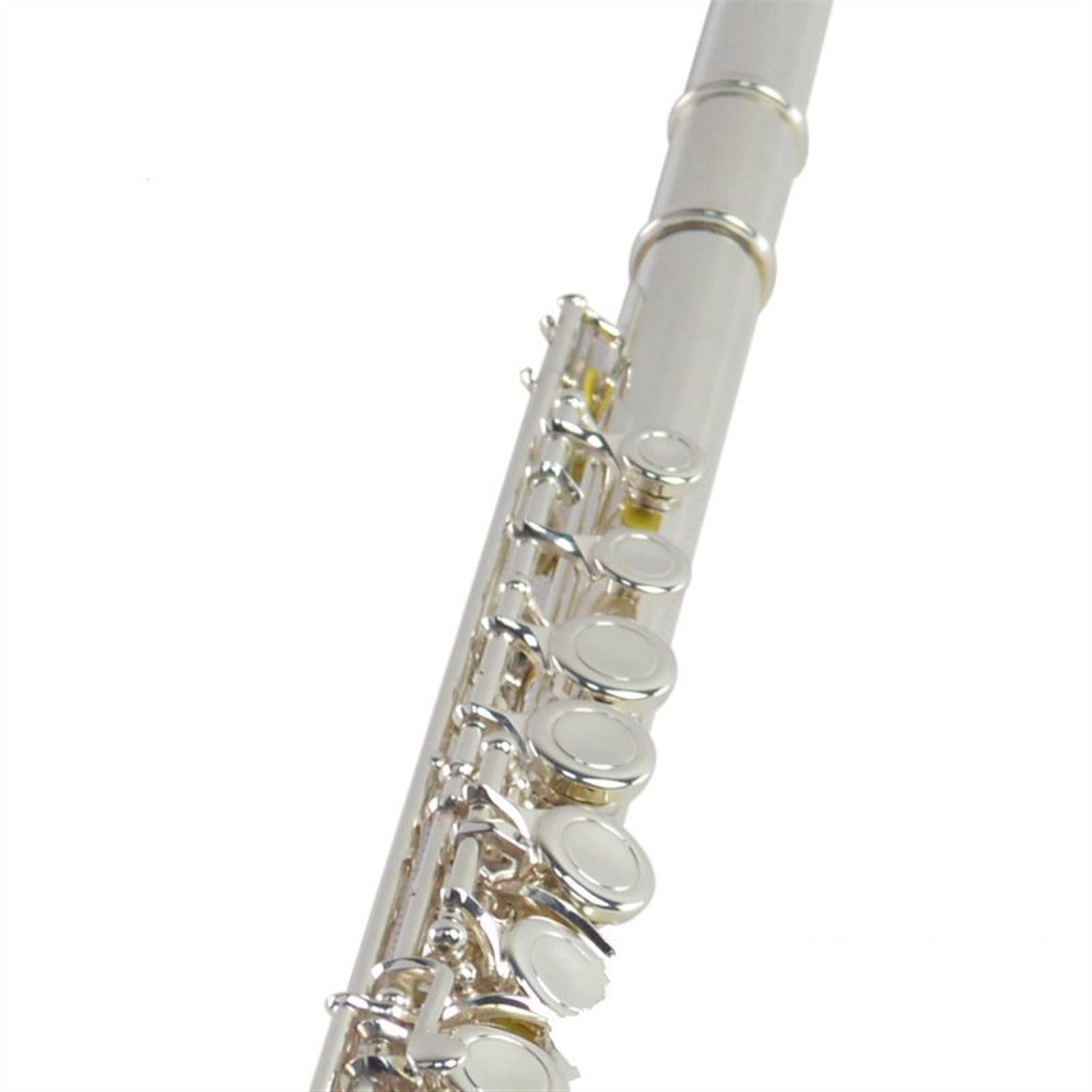 ZUZU C Key Clave De Células Cerradas De 16 Orificios Plateado Plateado De Cobre-niquelo De Aleación De Flauta De Flauta De Oro Chapado En Oro Kit Flauta