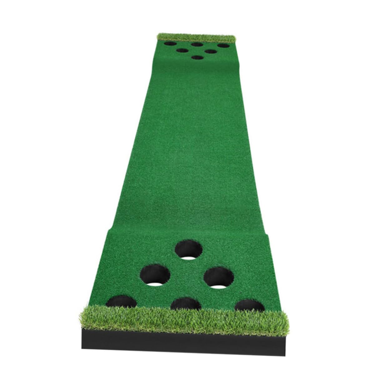 BRIGHTFUFU Golfs Putter Practice Carpet Fairway Trainer Easy to Carry for Indoor/Outdoor Use
