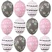 Valery Madelyn 12 Pezzi Uova di Pasqua 6cm Primavera Estate Decorazione Plastica di Pasqua Ornamenti Pasquali Giocattoli per Bambini Deco Decorazione di Primaverile Grigio Rosa Bianco