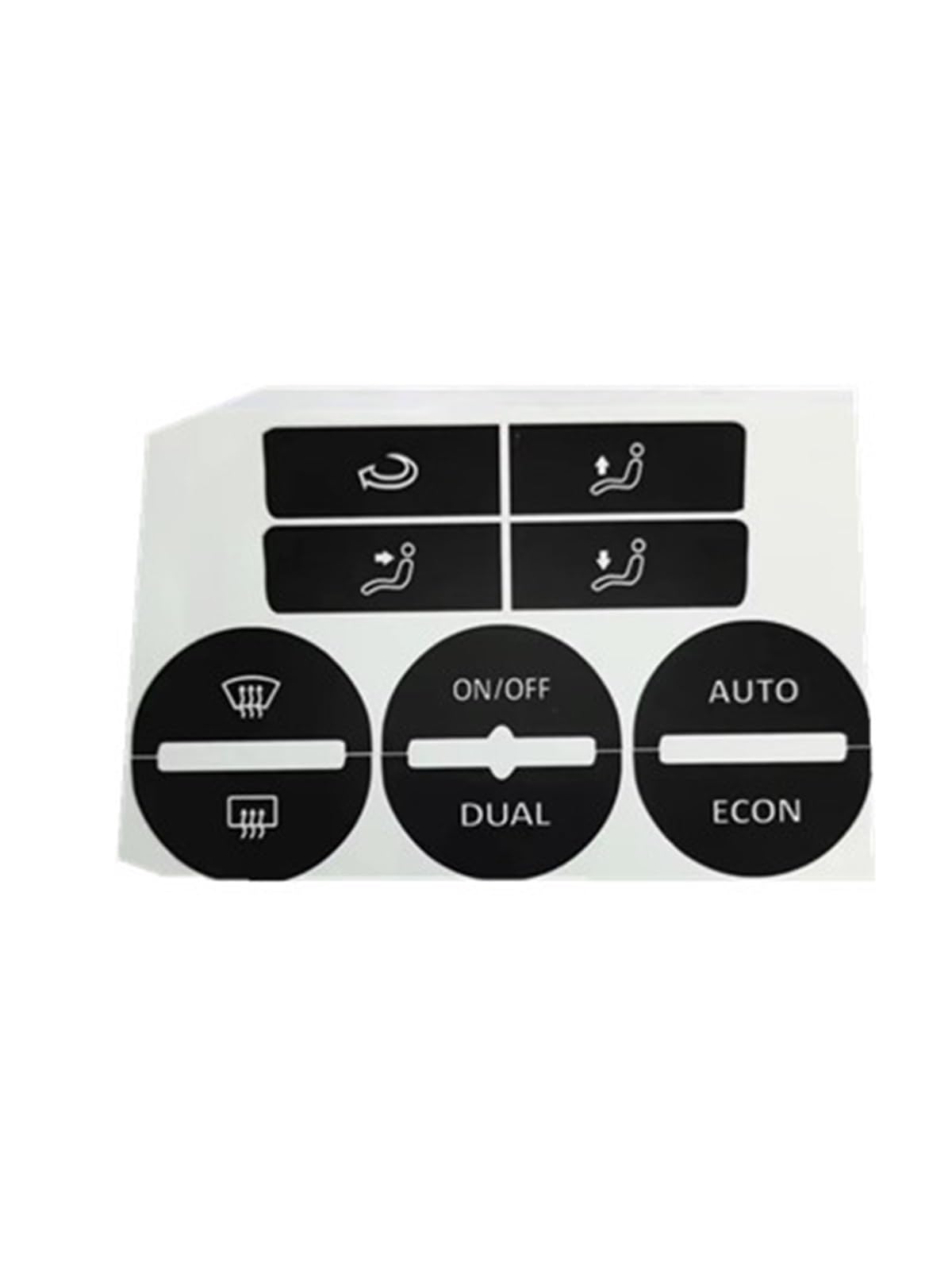 Button Trim Compatible with VW for Golf MK5 for Passat 2005 2006 2007 2008 Car Interior Center Console Button Stickers AC Climate Control Worn Repair Decals