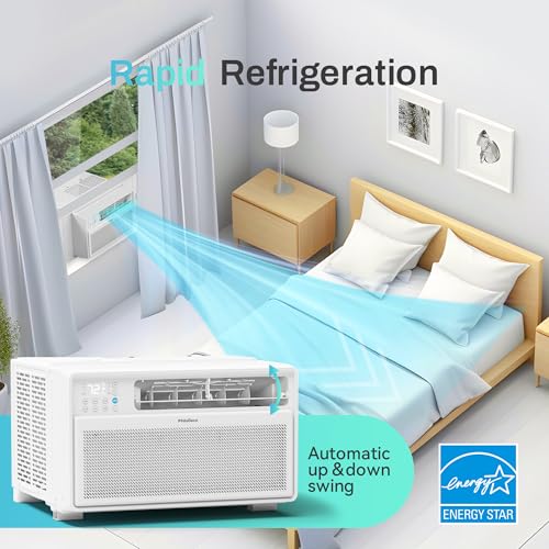 Image of PhiloDeco Energy Star Window Air Conditioner,12000 BTU 520 sq ft. Air Conditioner Window unit with Wifi Inverter Ac, Remote Control, Ultra Quiet & Easy Installation, ECO /24 Timer /Auto Restart