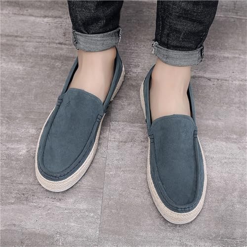Men's Loafers Round Toe Platform Height-Increasing Simple Leather Anti-Slip Resistant Comfortable Casual Prom Slip-on3