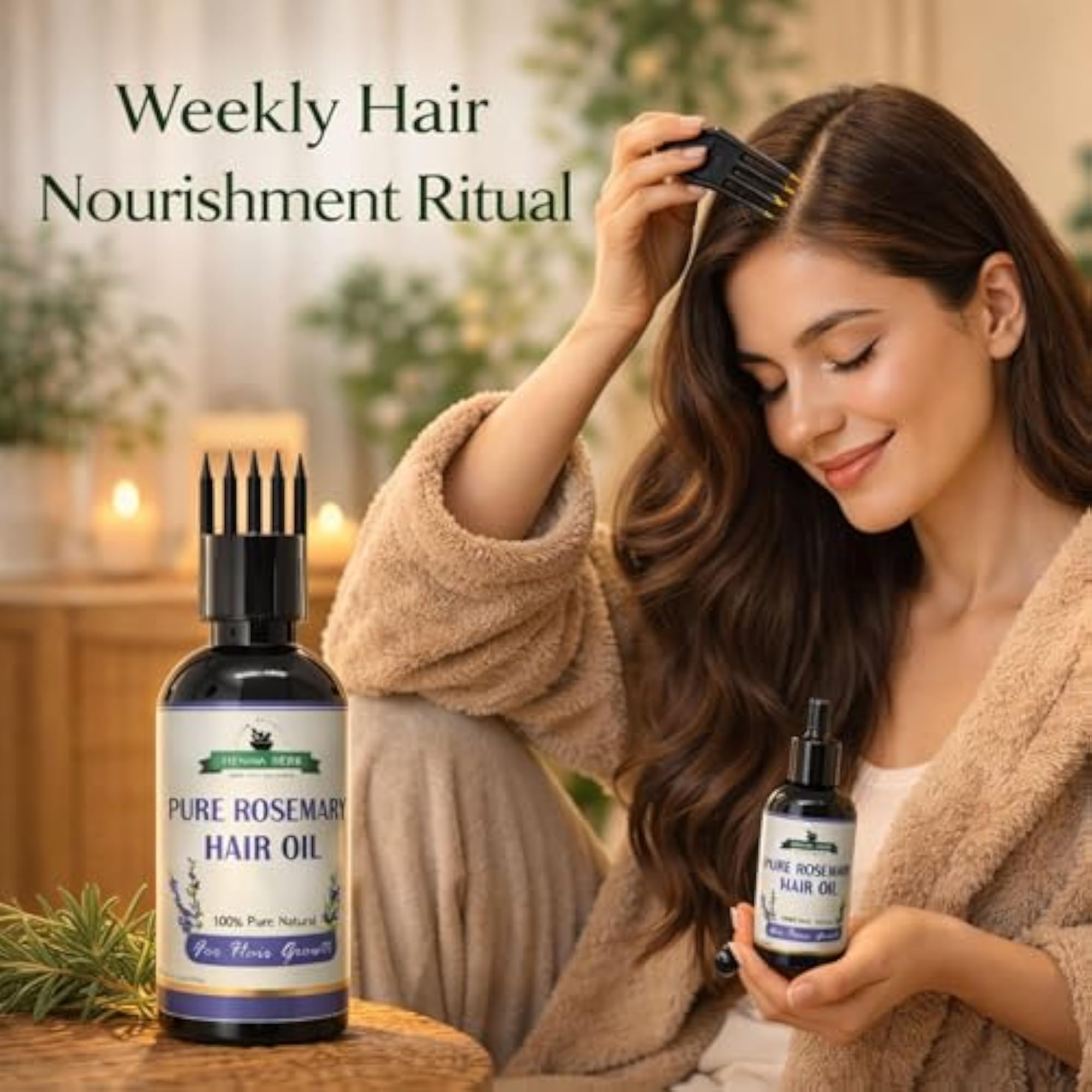 Rosemary Hair Oil for Growth & Nourishment, 100ml