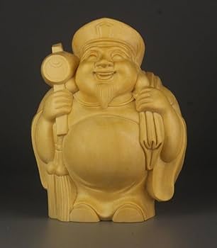 大黒様　恵比寿様　魔除け　厄除け　開運　手彫り　60cm 大黒天 大黒様 恵比寿様 恵比寿天 15cm 商売繁盛 神棚 七福神 金運