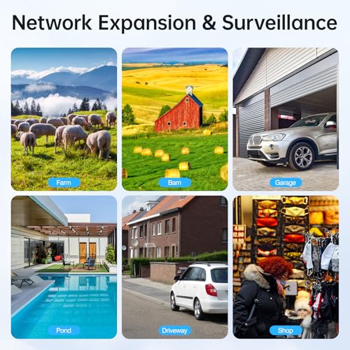 UeeVii 5.8G Point to Point Wireless Bridge with 2 Brackets for Barn Garage - image 5
