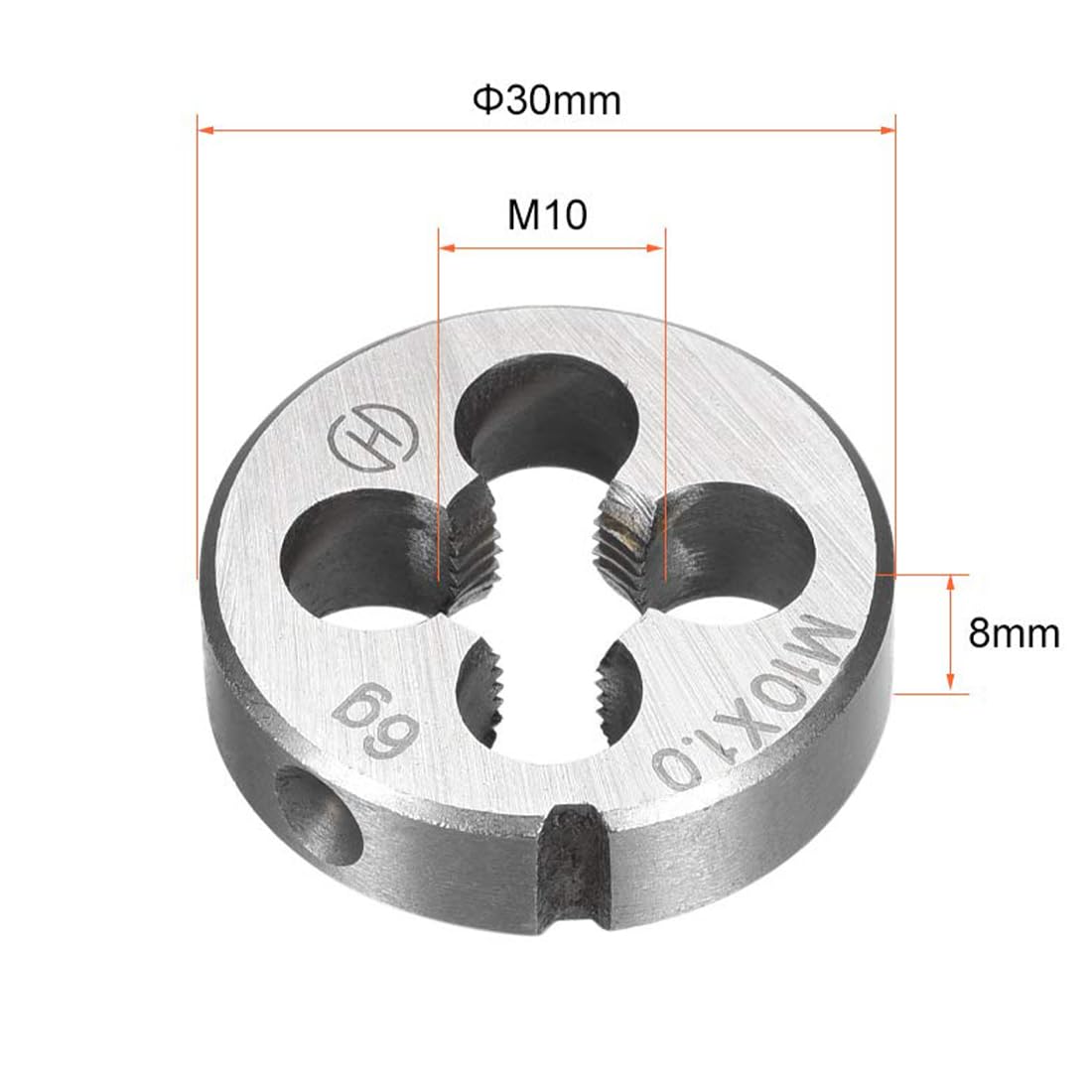 TA-VIGOR 1pc M10 x 1.0 Metric Adjustable Threading Die - Image 2