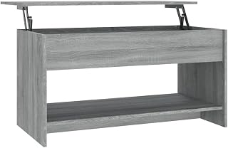 vidaXL Coffee Table Office Living Room Furniture Couch Centre Accent End Tea Telephone Side Sofa Table Coffee Desk Grey Sonoma Engineered Wood