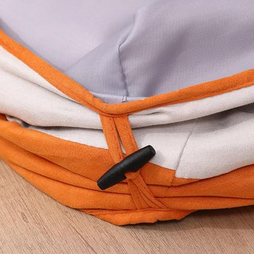 Tunnel pliable pour chats avec tanière interactive et jouet suspendu - 8