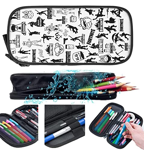 フォートナイト バトルロイヤル ペンケース 鉛筆のサック 文具収納 学用品収納 鉛筆ケース ペンケース かわいい 大容量 筆箱 ペン箱 収納バッグ 学生 子供 誕生日 入学ギフト グッズ 筆箱 皮革 文具収納 ポーチ ペンシルケース 化粧ポーチ ペンケース 軽量 多機能 大容量 男女兼用 通学 小学生 鉛筆ケース ペン袋