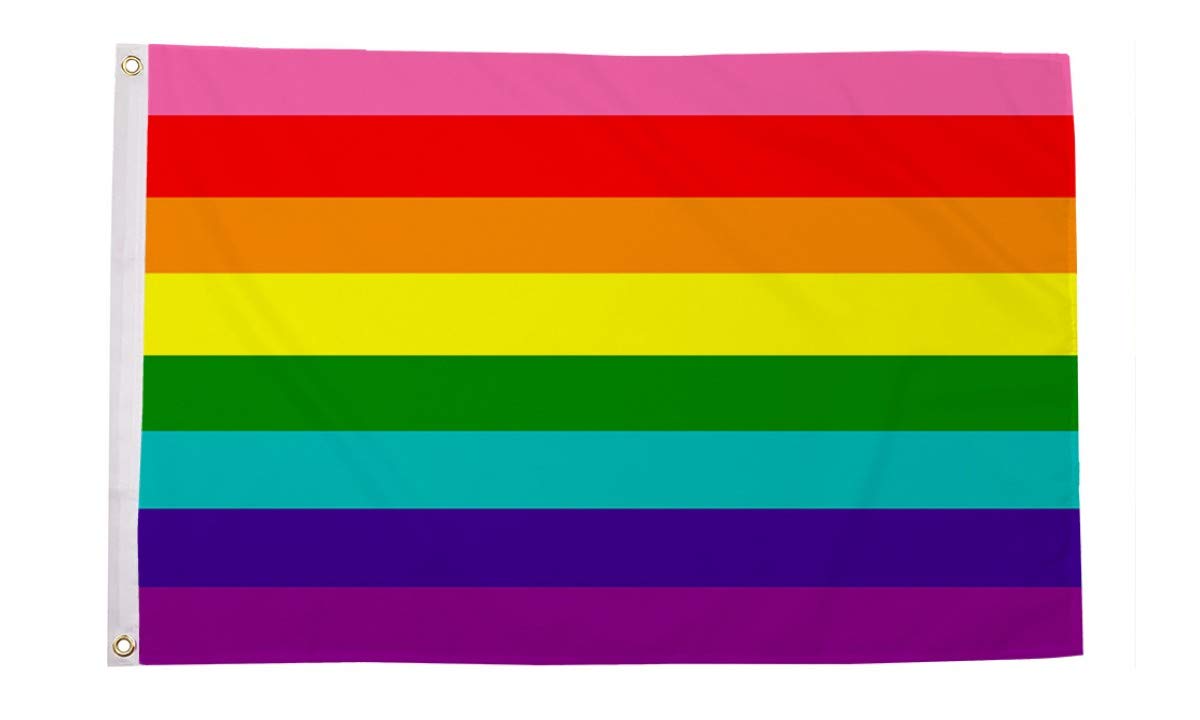 AZ FLAG - Rainbow Peace Love Happiness Flag - 2x3 Ft - 100D Polyester Gay Pride Banner with Two Metal Grommets - Fade Resistant - Vivid Colors - 2' x 3' Feet - 90x60 Cm — view 76