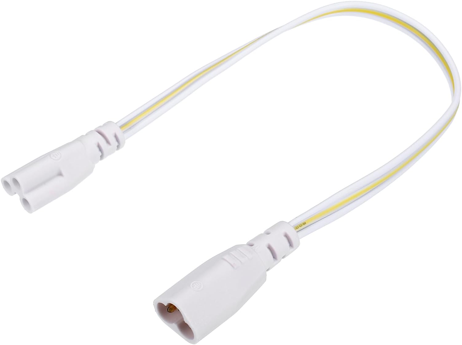 MECCANIXITY T5 T8 LED Tube Connector Cable 30CM Male to Female Double End Extension Cord for LED Integrated Light Tube, Pack of 6